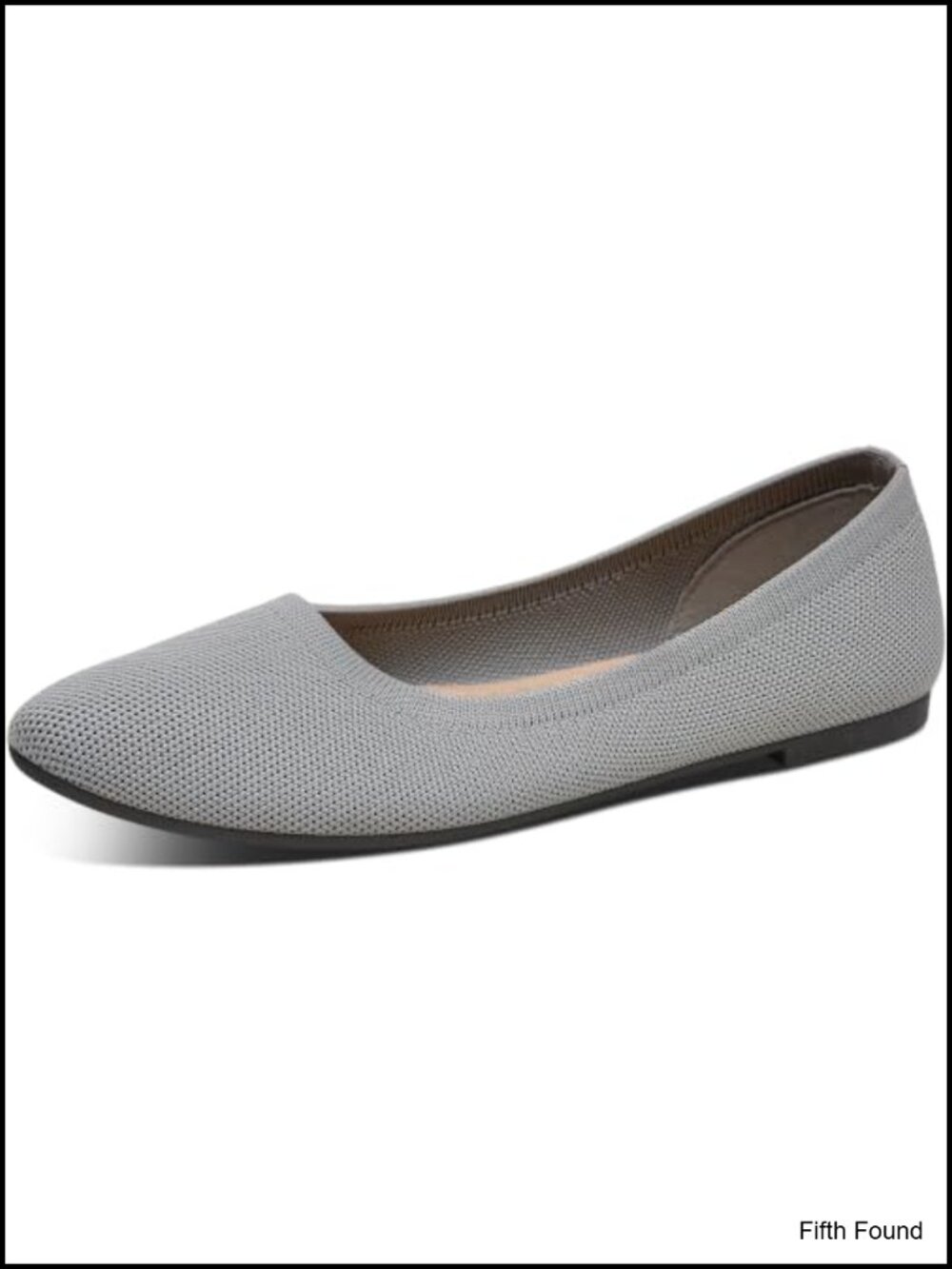 Knit Pointed Toe Ballet Flats Breathable Mesh Memory Foam Slip-On Comfort